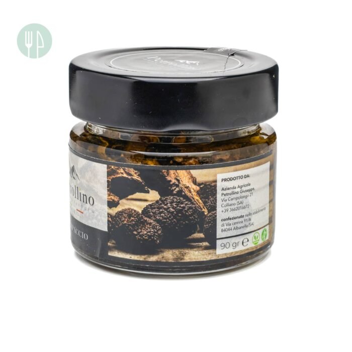 Carpaccio di tartufo nero e olio extra vergine di oliva prodotto in Campania