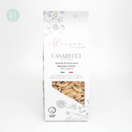 Caserecci pasta di semola di grano duro macinata a pietra e trafilata al bronzo calabrese 500g