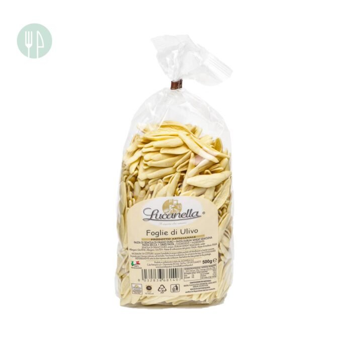 Foglie d'ulivo pasta artigianale secca di grano duro Lucana