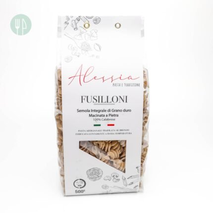 Fusilloni integrali pasta di semola di grano duro macinata a pietra alessia 500 g