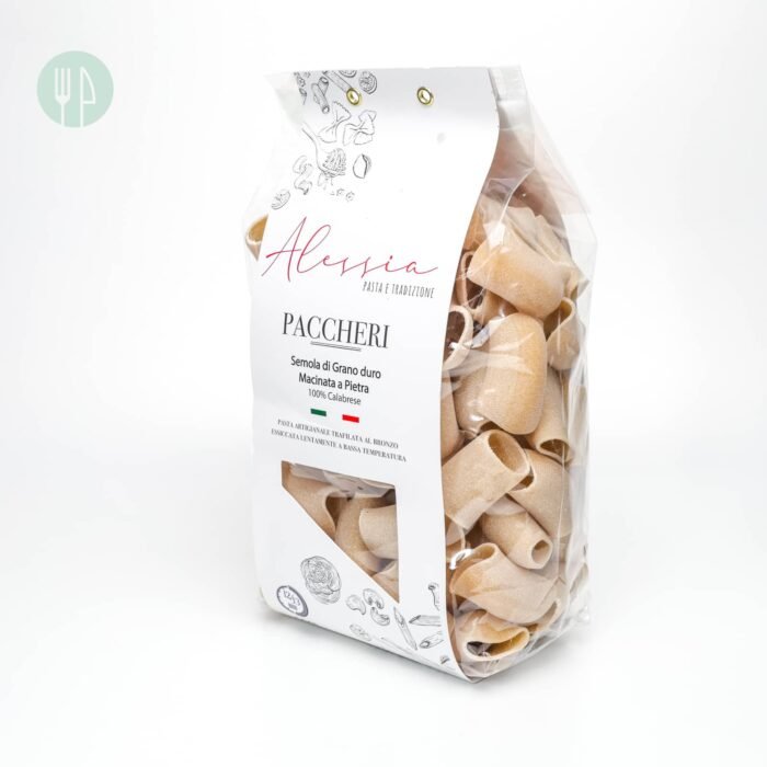 Paccheri pasta di semola di grano duro rimacinata a pietra e trafilata al bronzo calabrese 500g