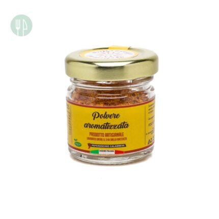 Polvere aromatizzata piccante realizzata con peperoncino calabrese in polvere 15 g