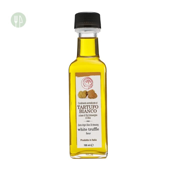 Olio evo aromatizzato al tartufo bianco bottiglia da 100 ml